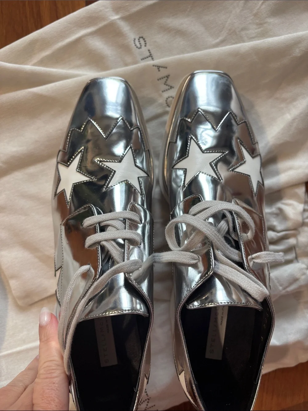 Stella McCartney Elyse Platforms, Size 39